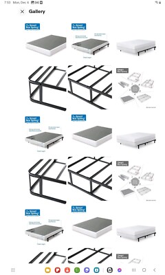 Zinus 7 Inch Smart Box Spring / Mattress Foundation / Strong Steel structure... 