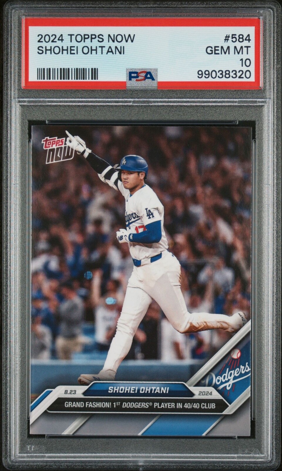 Shohei Ohtani 2024 Topps Now #584 Dodgers 40/40 Club PSA 10