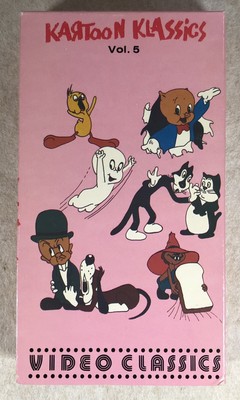 Vintage Kartoon Klassics Volume 5 VHS RARE Video Tape Animation Cartoons