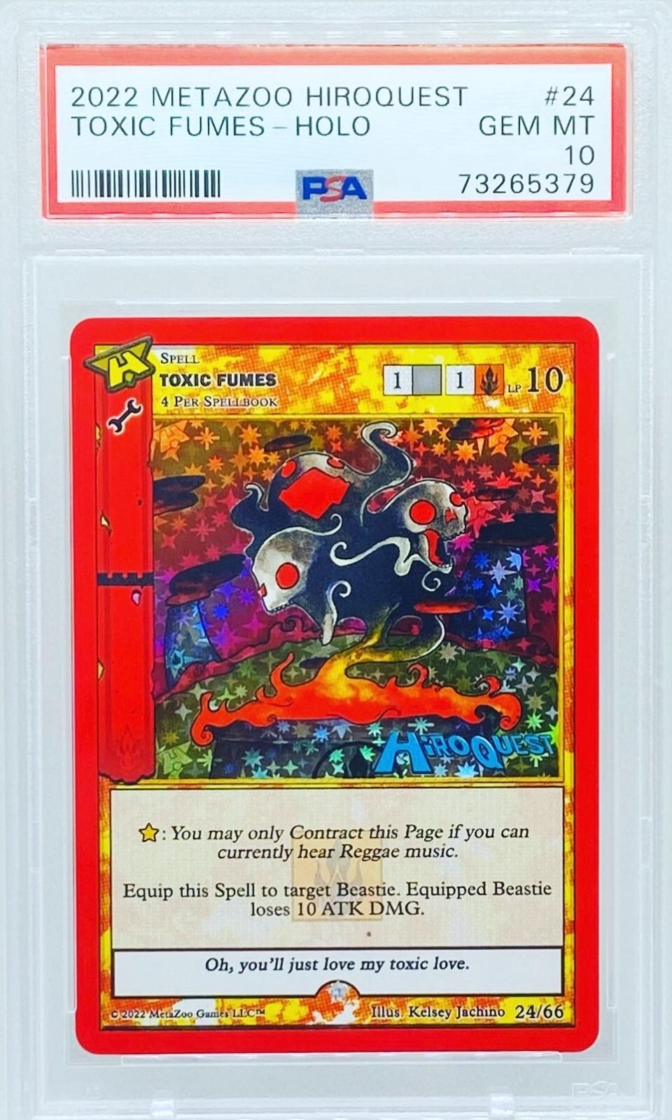 MetaZoo Toxic Fumes Full Holo 24/66 Hiroquest Limited Promo