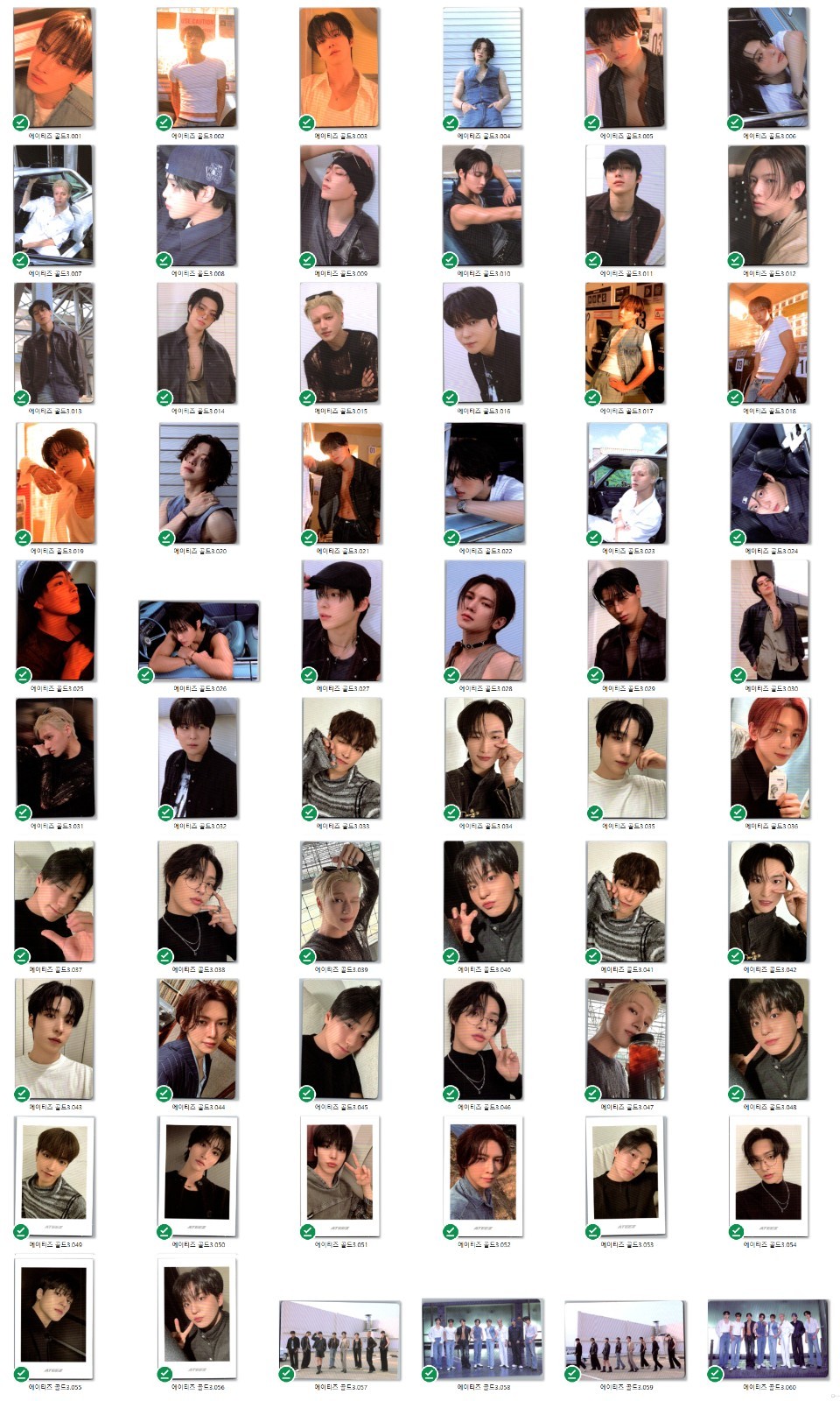 ATEEZ - Album Golden Hour: Part 3 Official Photocard POCA