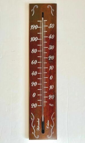 Vintage Decorative Wall Thermometer Pinehust Sybron Taylor Wood USA NWT NIB NOS