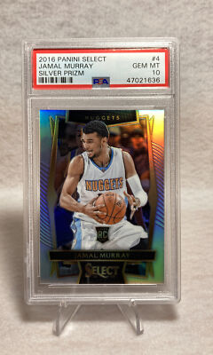 JAMAL MURRAY 2016 PANINI SELECT SILVER PRIZM ROOKIE RC #4 PSA 10 GEM MT