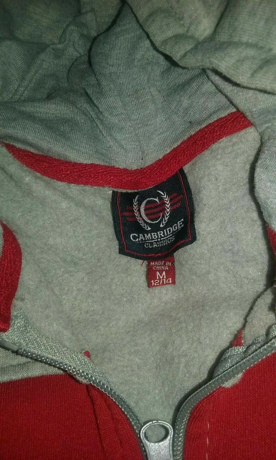 2 Boys Zip Up Sweaters Size M