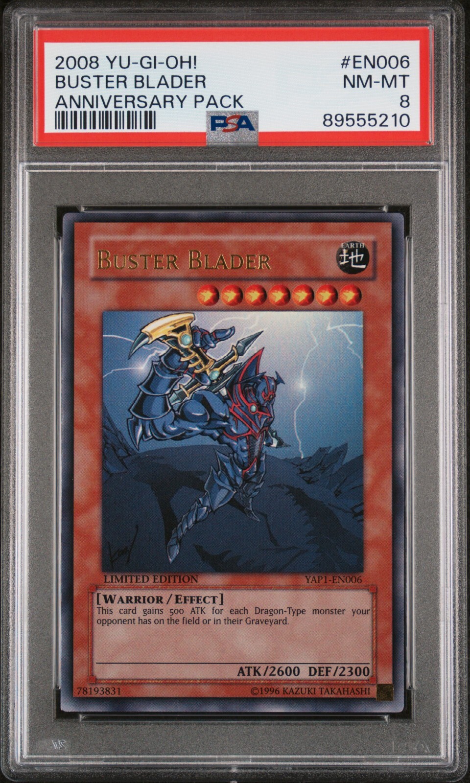 Buster Blader YAP1 PSA 8 Ultra Rare Kazuki Alt Art Promo