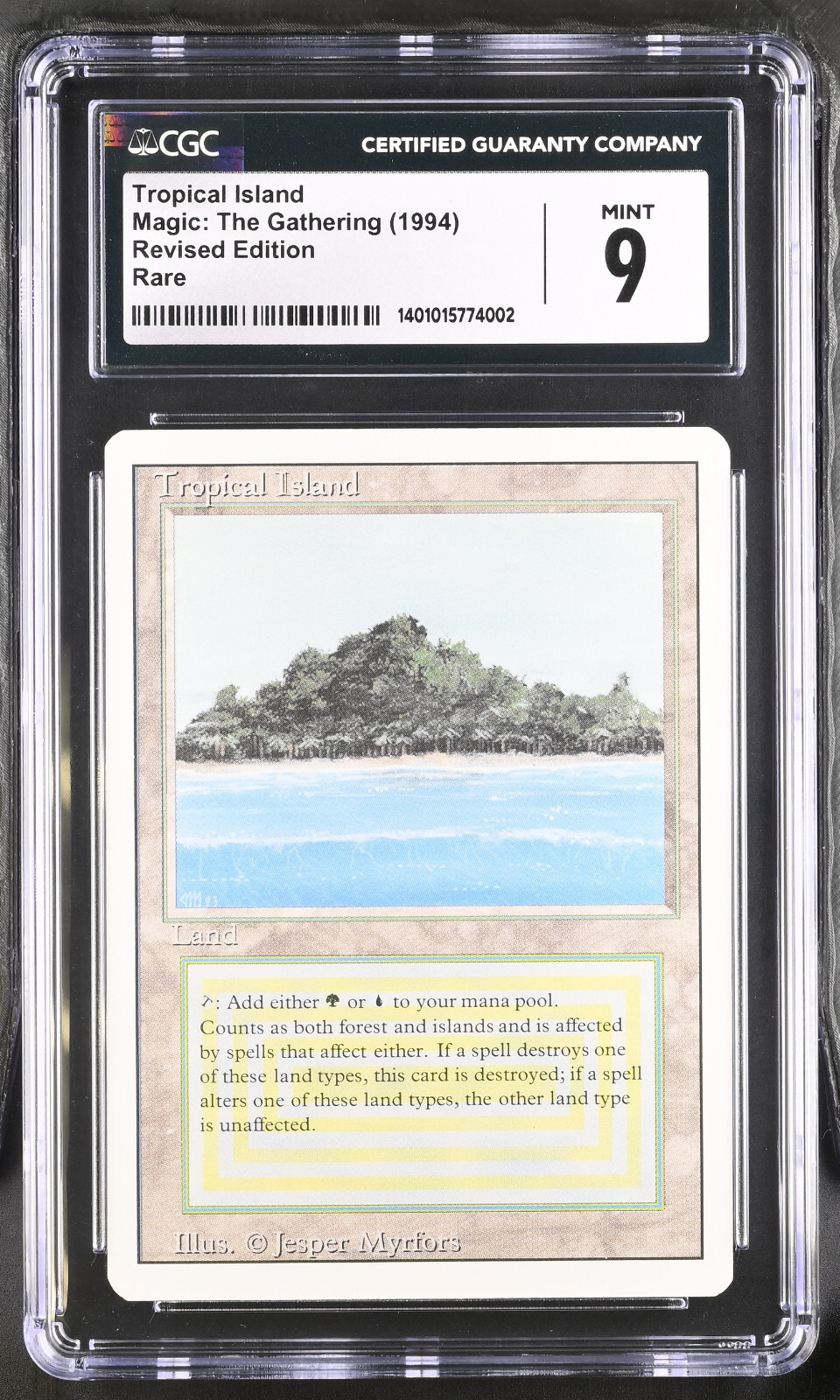 TROPICAL ISLAND Revised Rare Reserved List CGC 9 Vintage MTG