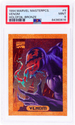MARVEL - ペタ 1994 Marvel Masterpieces Venom Bronze Holofoil #9 PSA 9 | eBay