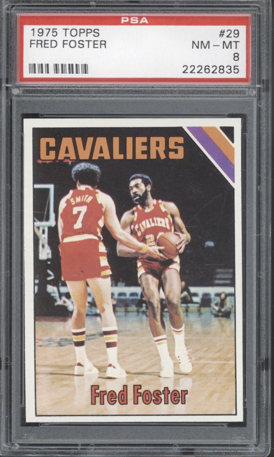 1975 Topps Basketball #29 Fred Foster NM-MT PSA 8