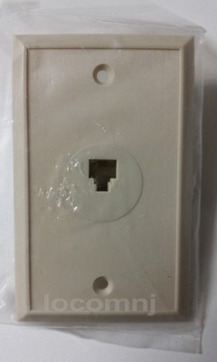 PHONE WALL PLATES 4-Wire (Ivory) 34 Telephone Wall Plates with Screws, NEW