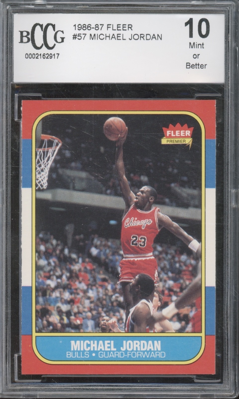 1986 Fleer Basketball #57 Michael Jordan RC Rookie HOF Mint or Better BCCG 10
