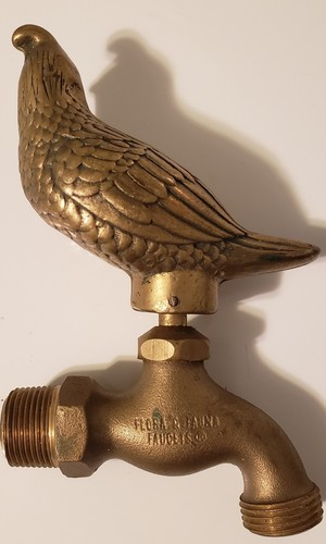 *Brass / Bronze Quail Outdoor Water Faucet Hose Spigot Spicket Tap