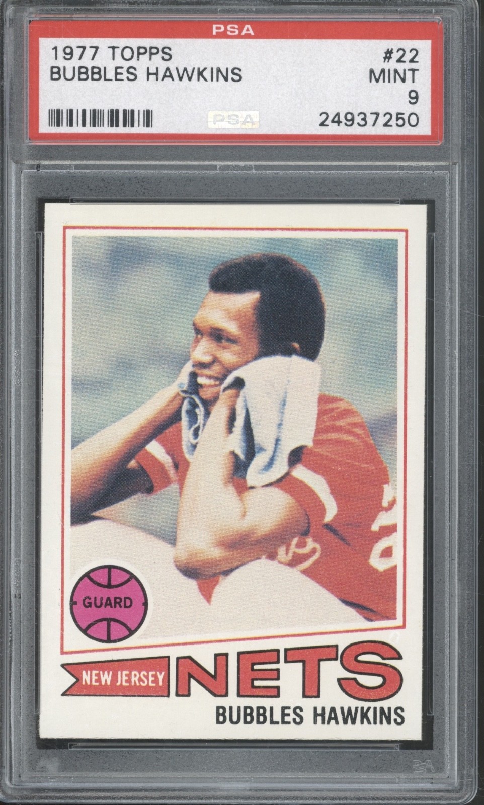 1977 Topps Basketball #22 Bubbles Hawkins Mint PSA 9
