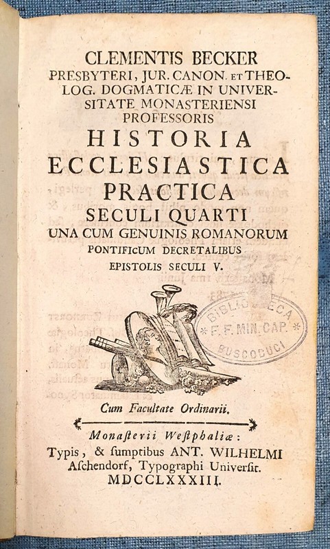 1783 Historia Ecclesiastica Practica Clementis Becker RaritÃ¤T Antik Buch Selten