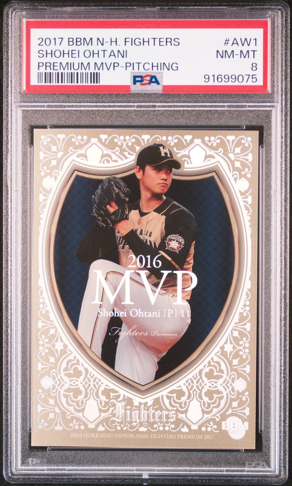 2017 BBM Nippon Ham Fighters Premium MVP Shohei Ohtani #AW1