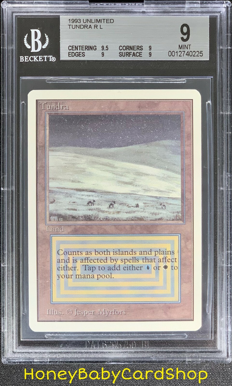 【MTG】Tundra MTG Unlimited Edition 1993 Tundra BGS 9.0Q+ (Quad+) Mint Old