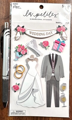 Wedding Day Love Stickers Paper Studio Scrapbooking Journal Card