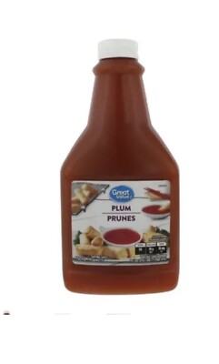 Great Value Plum Sauce 750mL/25.4oz, Bottle Fresh From Canada