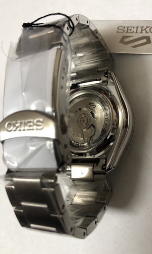 Pre-owned Seiko 5 Automatic Blue Dial Steel Bracelet Men's Watch Srpd51 With Tag