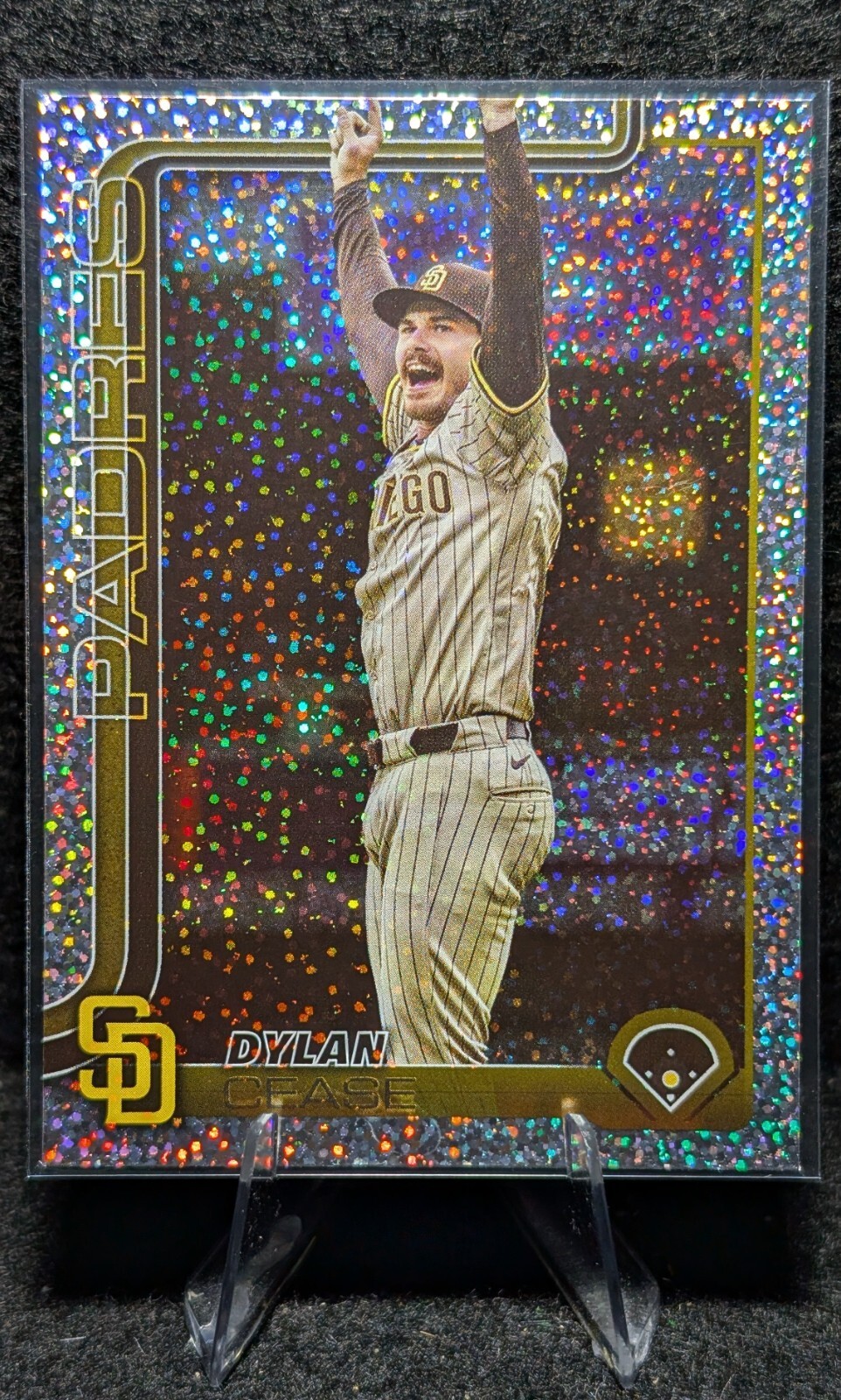 2025 Topps Series 1 Confetti #58 Dylan Cease San Diego Padres