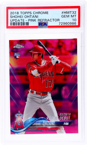スポーツ選手 2018 Shohei Ohtani Topps Chrome PSA WBC 2018 Topps Chrome Shohei Ohtani PSA 10 Rookie Refractor RC