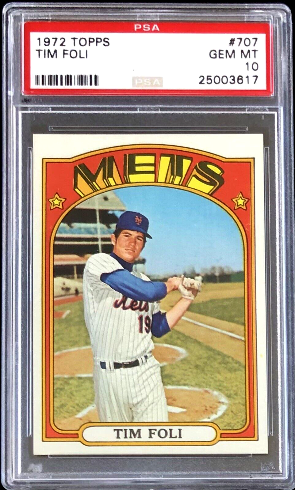 1972 TOPPS #707 TIM FOLI PSA 10 GEM MT METS | eBay 1972 TOPPS #707 TIM FOLI PSA 10 GEM MT METS | eBay