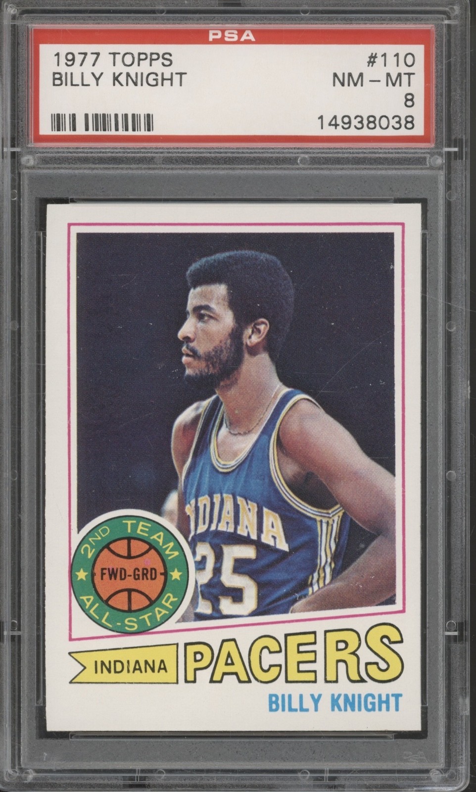 1977 Topps Basketball #110 Billy Knight NM-MT PSA 8