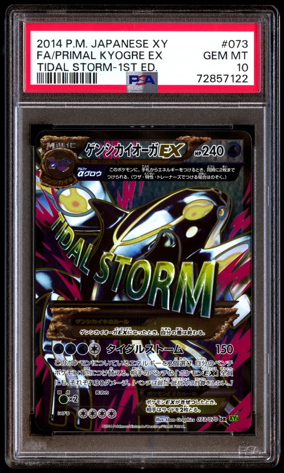 PSA10 PSA10カイオーガV ジム プロモ 296 KYOGRE V PROMO カイオーガV