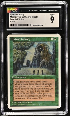 SYLVAN LIBRARY 4th Edition Rare CGC 9 Graded MTG [Nostalgium]