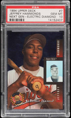 1994 UPPER DECK NEXT GENERATION ELEC DIAMOND JEFF HAMMONDS PSA 10 GEM MINT POP 3