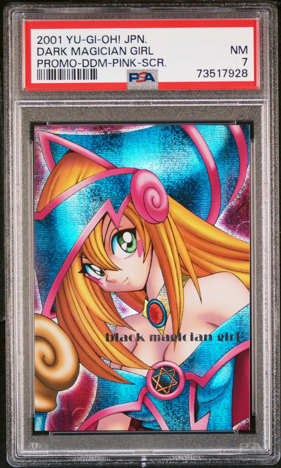 Yugioh Card Dark Magician Girl Pink DDM Promo 2001 Secret Yugioh Card Dark Magician Girl Pink DDM Promo 2001 Secret