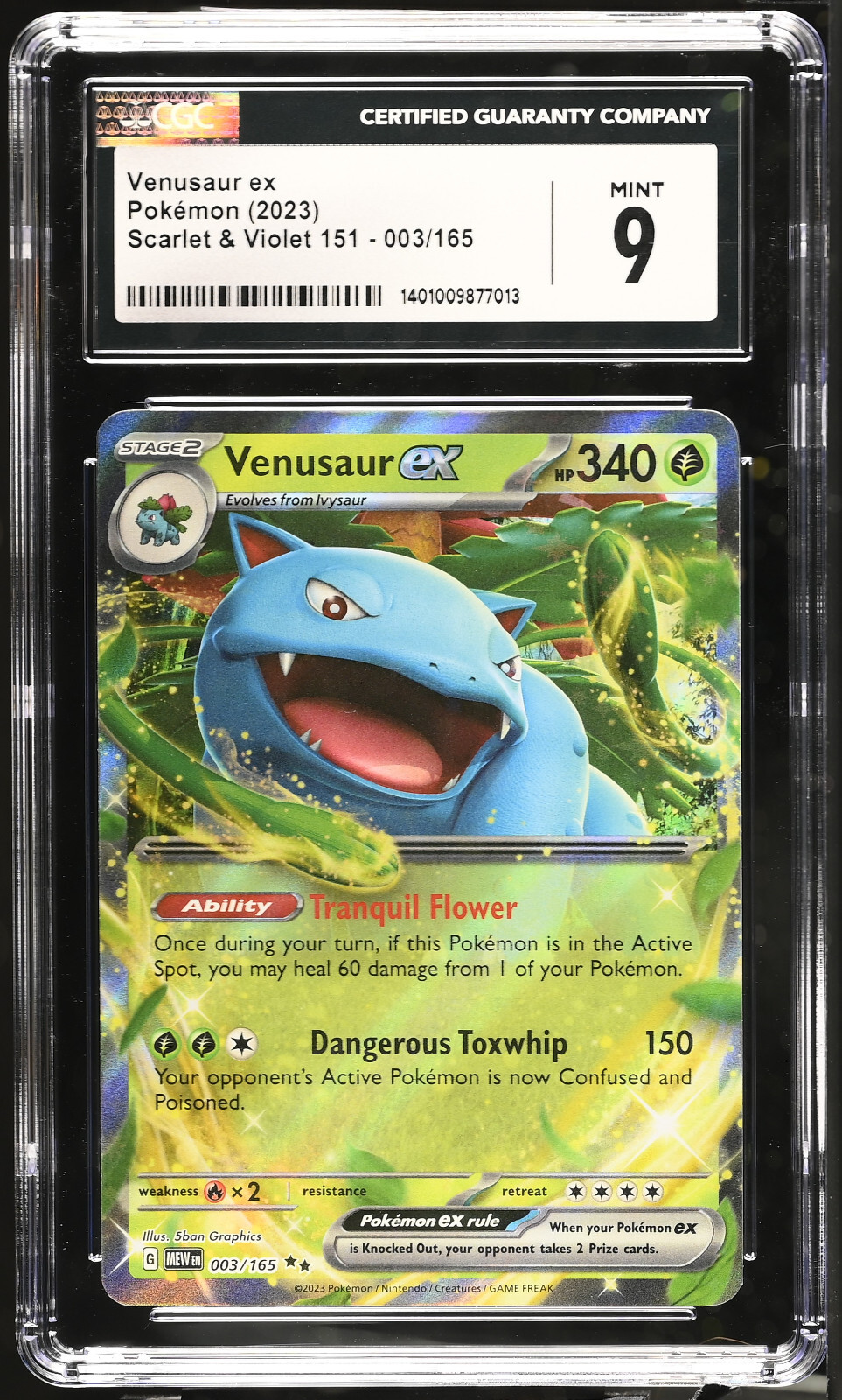 Venusaur ポケモンカード #15/102 2023 Pokemon Japanese Sv2a-pokemon 151 184 Venusaur Ex Super