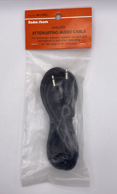 Radio Shack Shielded Attenuating Audio Cbl 1/8 Mini Plug - 1/8 Mini Plug 42-2152