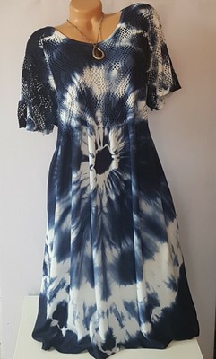 Gina Benotti @Wendekleid 2 in 1, Sommer Gr. 52-54 Blumen / Streifenmuster