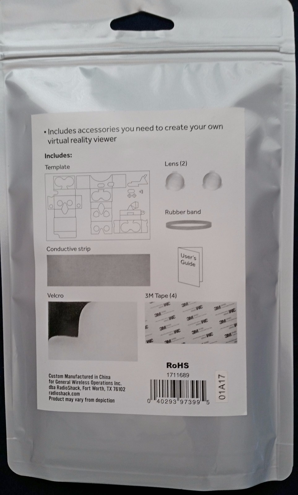 Radio Shack DIY Virtual Reality Viewer Accessory Kits New!!