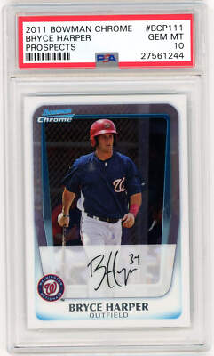 2011BowmanProspects ブライスハーパー BP1 BRYCE HARPER 2011 BOWMAN BP1 BGS 9.5 GEM MINT ROOKIE RC