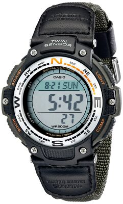 CASIO - カシオ V15-TSY V15-TSC 等 SPEEDIA V1500シリーズ Blue Casio Watch on Black Strap w/ silver hardware