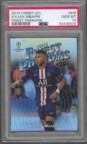 KYLIAN MBAPPE 2019-20 TOPPS FINEST FINEST PHENOMS REFRACTOR KYLIAN MBAPPE 2019-20 TOPPS FINEST FINEST PHENOMS REFRACTOR