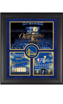 Golden State Warriors 2022 NBA Finals Champions 20  x 24  Framed Collage Photo