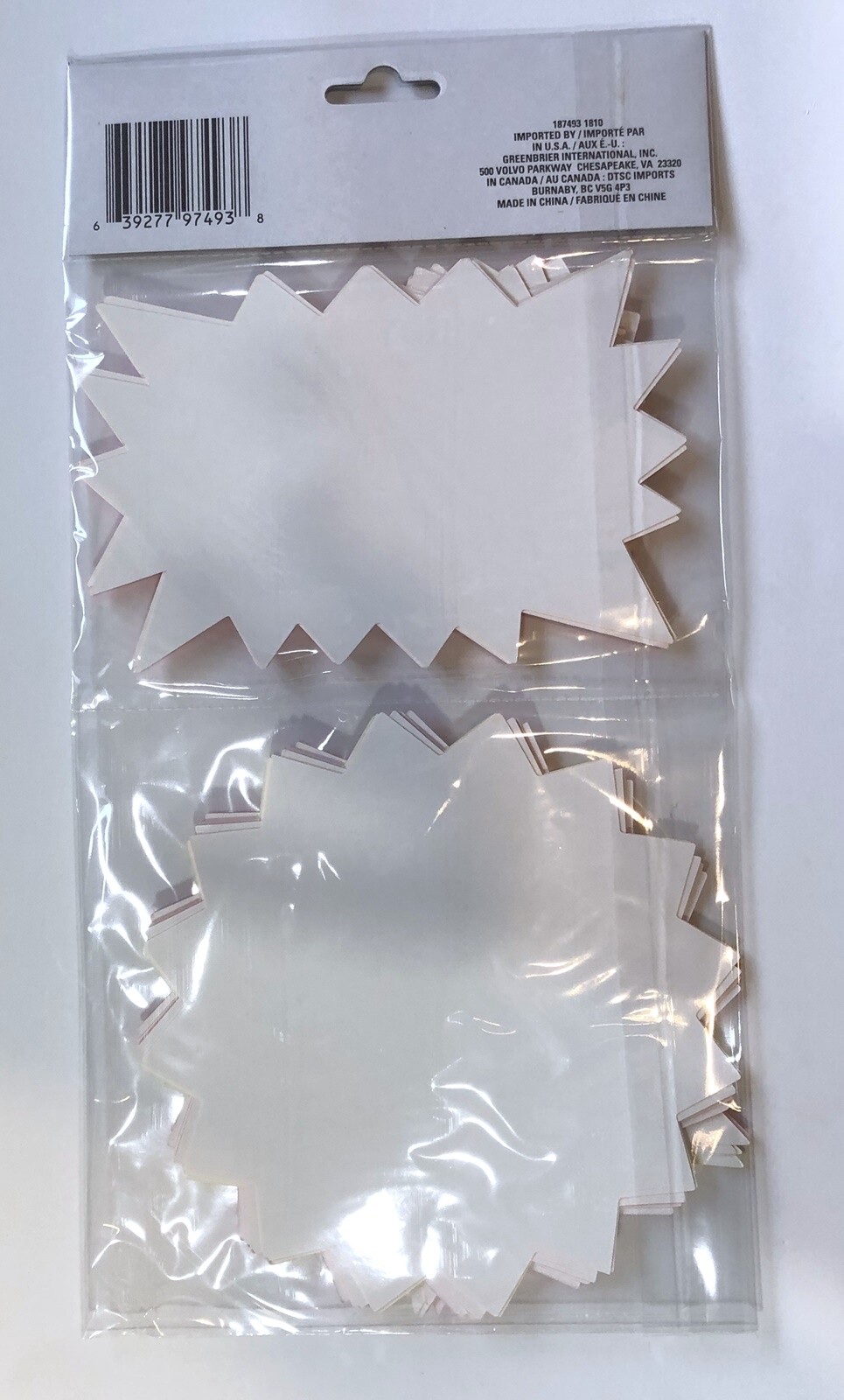 Neon Starbursts 30 Count for Yard Sales School Projects Crafts NEW