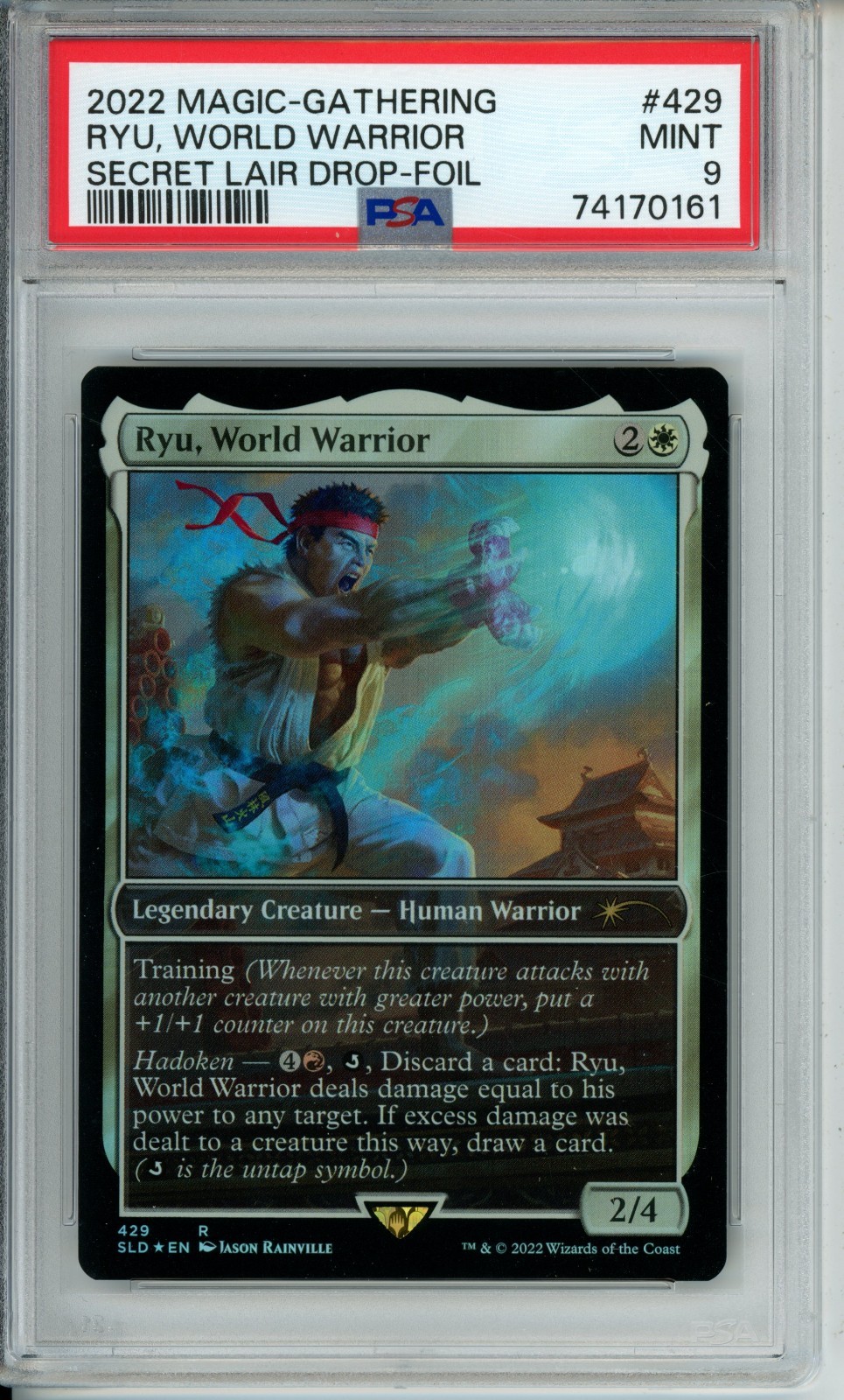PSA 9 Magic Secret Lair RYU WORLD WARRIOR Foil Mtg Street