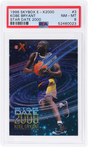 1996 Skybox E-X2000 Kobe Bryant Star Date 2000 #3 PSA 8