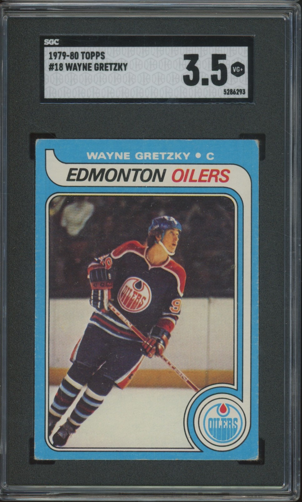 1979 Topps #18 Wayne Gretzky RC Rookie VG+ SGC 3.5