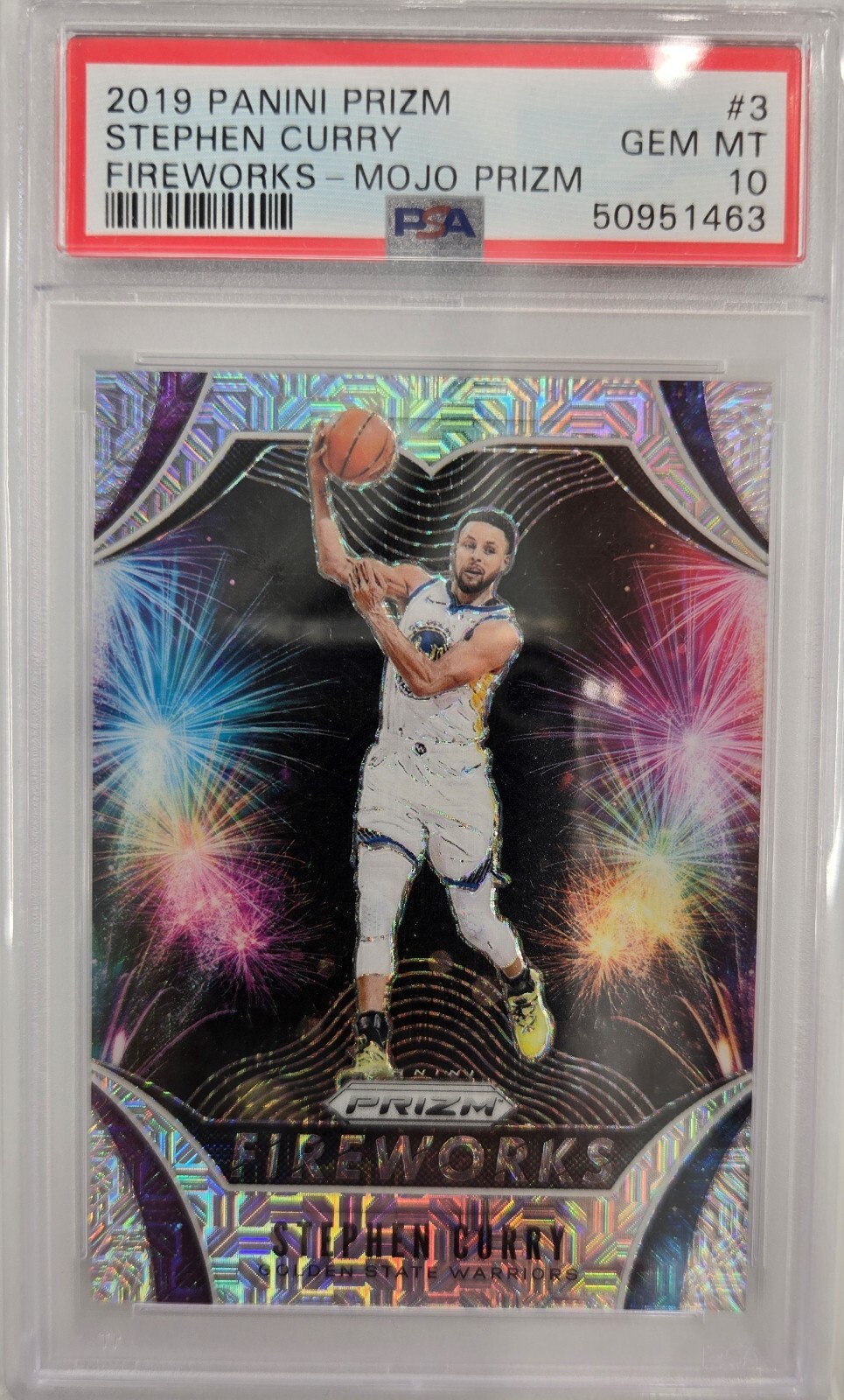 その他 Stephen Curry Fireworks Silver PSA 9 2023 Panini Prizm Stephen Curry Fireworks Silver Prizm #5