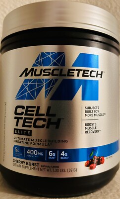 Muscletech CELL TECH Elite Cherry Burst Creatine Formula BNIP Pre/Intra Workout