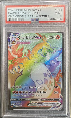 Charizard VMax Full Art 2020 Pokemon Champions Path #74 PSA Charizard VMax Full Art 2020 Pokemon Champions Path #74 PSA