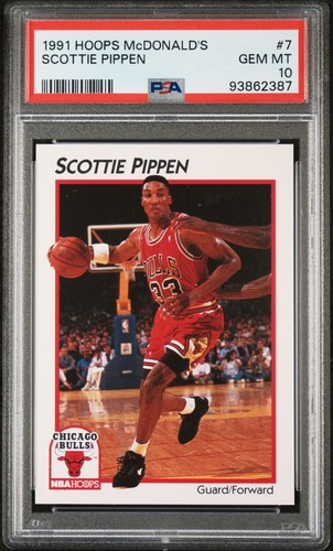 シカゴブルズ NBA ピッペン Scottie Pippen 1997 Hoops High Voltage Graded PSA 7