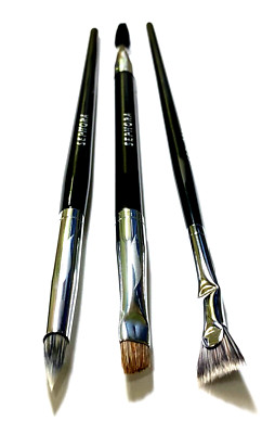 SEPHORA Makeup Eye Define Brush Set, BROW #20 SMOKY LINER # 24 PRO LASH FAN #34