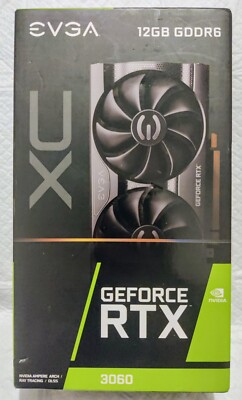 EVGA GeForce RTX 3060 XC GAMING 12GB GDDR6 Graphics Card (12G-P5-3657-KR) NIB