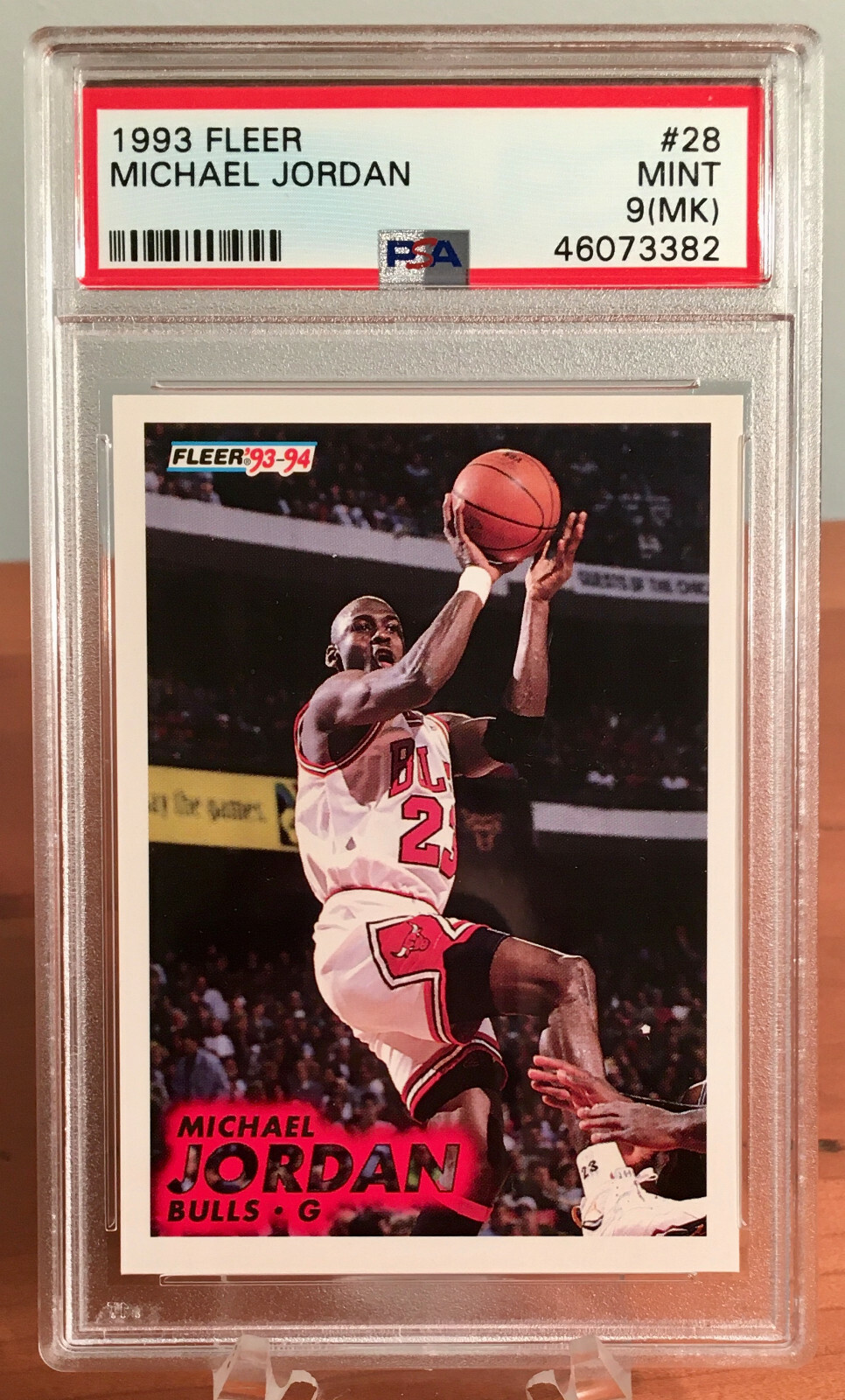 その他 Fleer Michael Jordan DOE PSA 9 1988 Fleer #17 Michael Jordan 3rd Year Card - Graded PSA 9