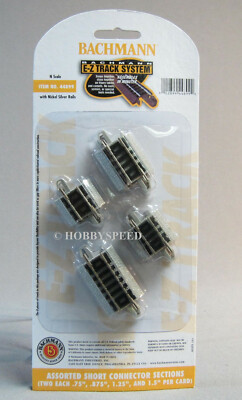 BACHMANN N SCALE EZ TRACK ASSORTED SHORT SECTION piece gray train BAC44899 NEW